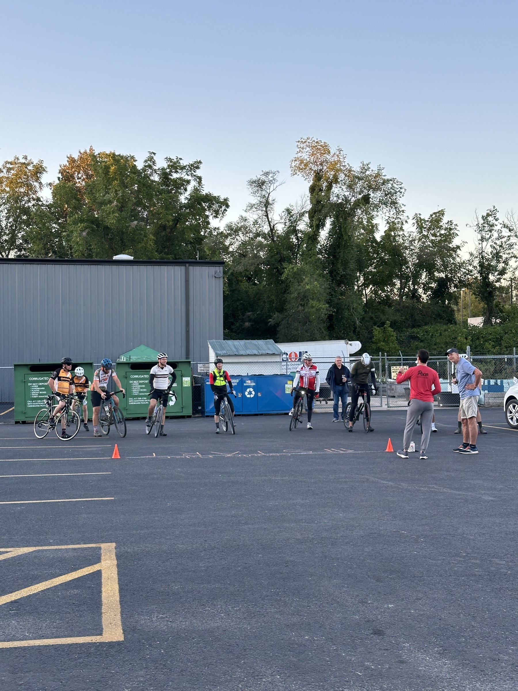 Group of riders gathered for a Country Miler pre-ride briefing